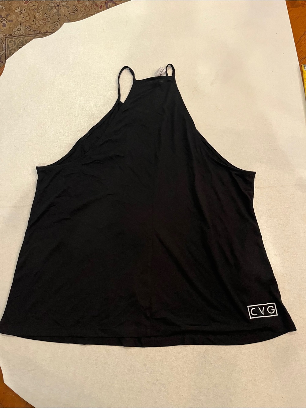 CVG Black High-Neck Halter Tank Top. GUC!